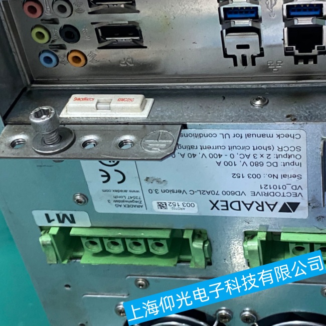 ARADEX伺服驅(qū)動(dòng)器VD600上電后無任何顯示或指示燈不亮故障維修檢測(cè)